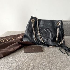 Gucci Soho Chain Strap Shoulder Bag Leather Medium